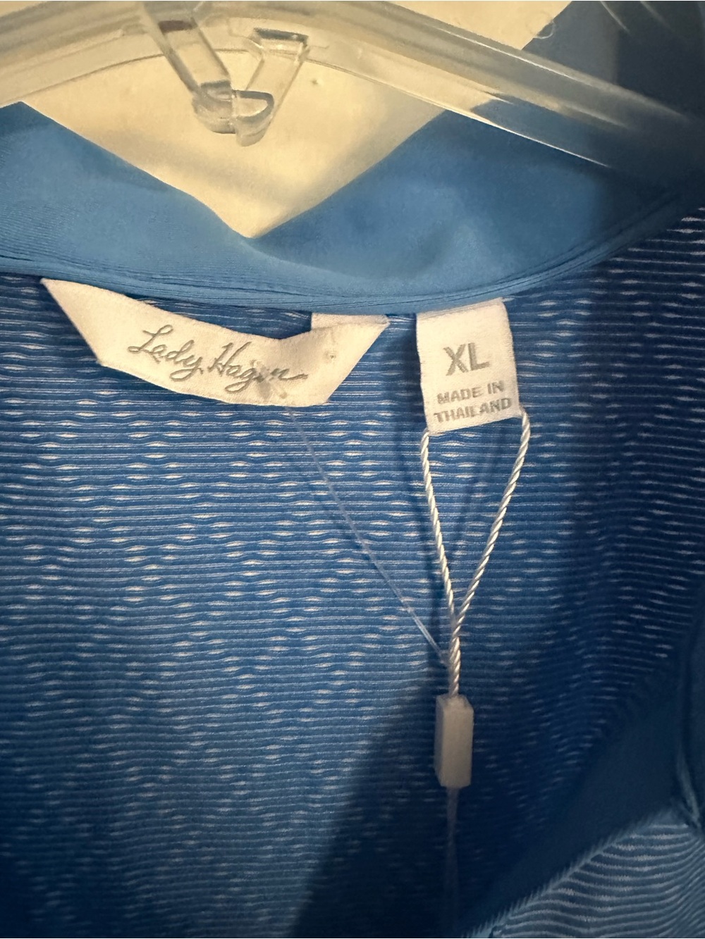 Lady Hagen Sleeveless Polo Top in Light Blue - Picture 2 of 6